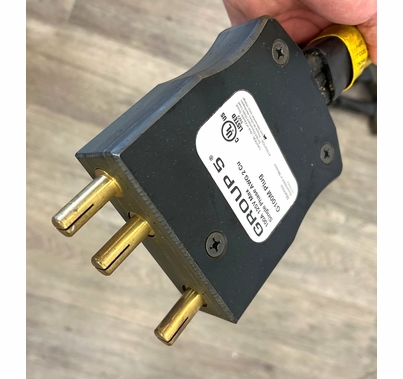Used 100A / 125V Stage Pin Splitter (1) Male to (2) Female Twofer