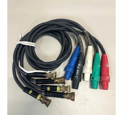 Used 100A 5 Wire Tie-in Set, #2 Cable Cam to Trico Clamps | 5ft