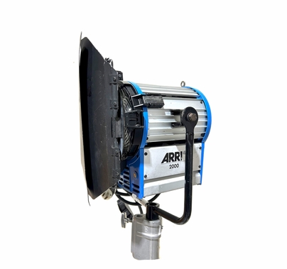 Used Arri 2000w 2K Fresnel Light with Barndoors