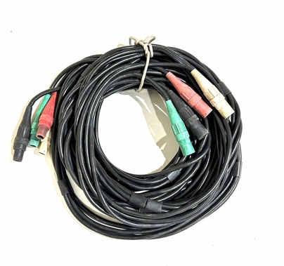 Used Banded Cam Feeder Cable 5-Wire (4+1) #2 Gauge | 50ft