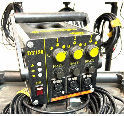 Used Dedolight 150W (3) Light Kit 24v Tungsten with Pelican Case