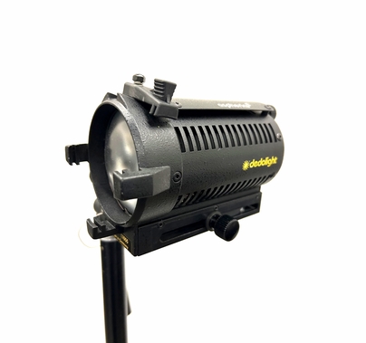 Used Dedolight 150w DLH4 w/ 24v Dimmable Power Supply, Barndoor & Case