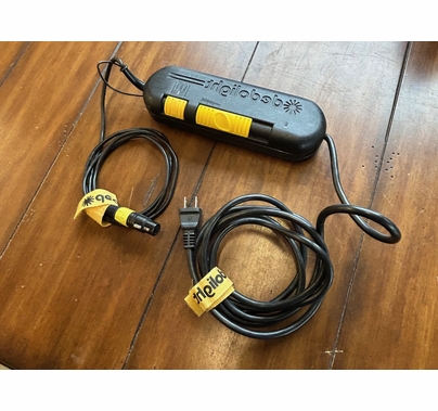 Used Dedolight 150w DLH4 w/ 24v Dimmable Power Supply, Barndoor & Case