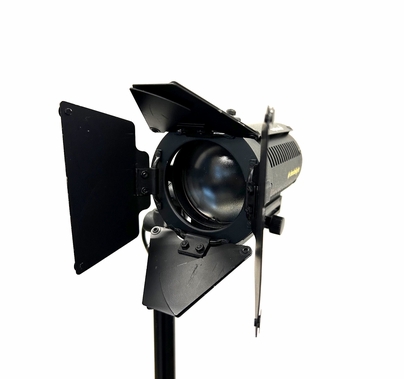 Used Dedolight 150w DLH4 w/ 24v Dimmable Power Supply, Barndoor & Case