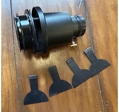 Used Dedolight DP1 Projection Attachment with 85mm Lens - framing shutters and pouch