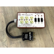 Used Mole Richardson 60A / 125V Stage Pin to (3) 20A Edison