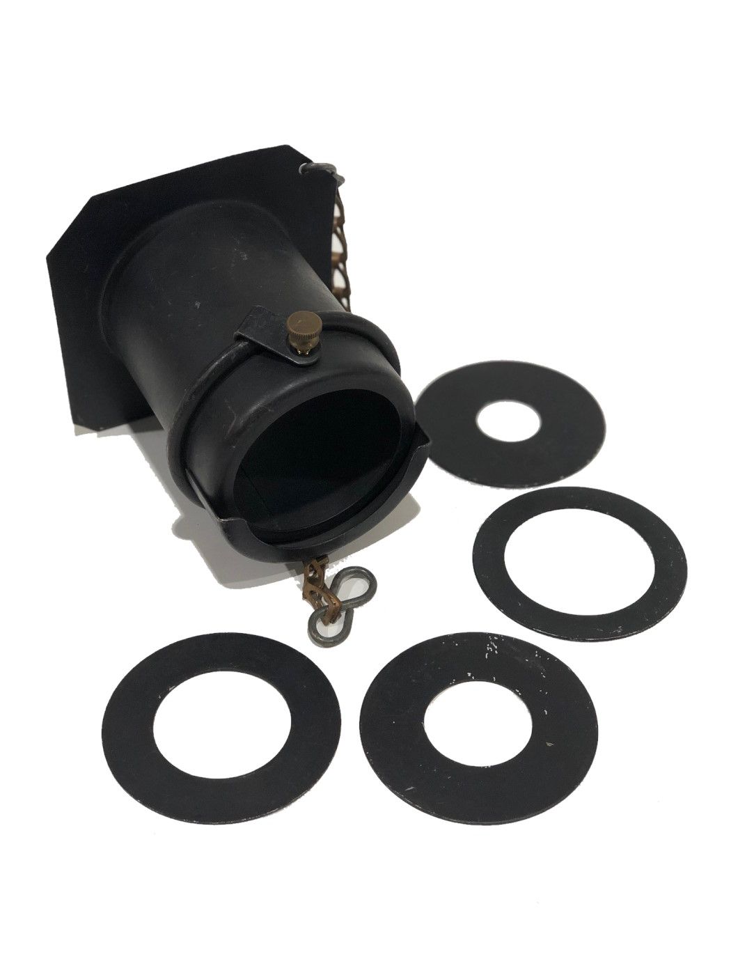 Used Snoot Set Mole Inky Tiny Mole 200W Fresnel with 4 3/8" Diameter