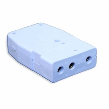 White 20A Stage Pin Connector Female In-Line 120VAC