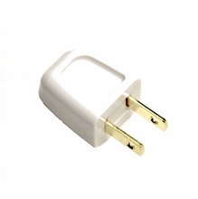 White Add-A-Tap Male Plug for 18/2 Zip Cord