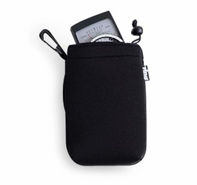 Zing Medium Neoprene Pouch w/ Draw String, Black / Blue