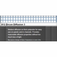 Zircon 812 Diffusion 3 LED Lighting Gel Sheet