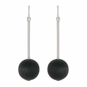 aarikka Elsa Black Drop Earrings