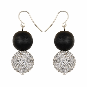 aarikka Heijastus Black / Silver Earrings