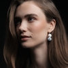 aarikka Heijastus Ivory / Silver Earrings