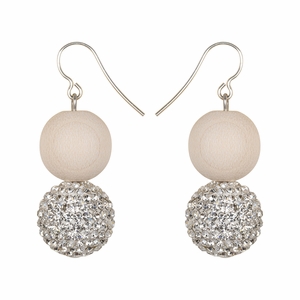 aarikka Heijastus Ivory / Silver Earrings