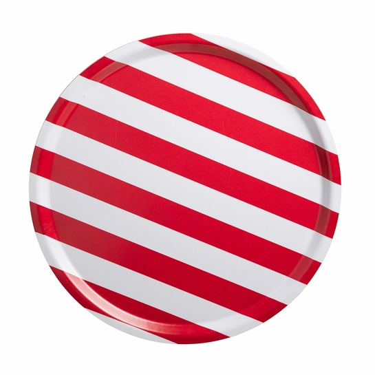 aarikka Riemuraita Red / White Serving Tray