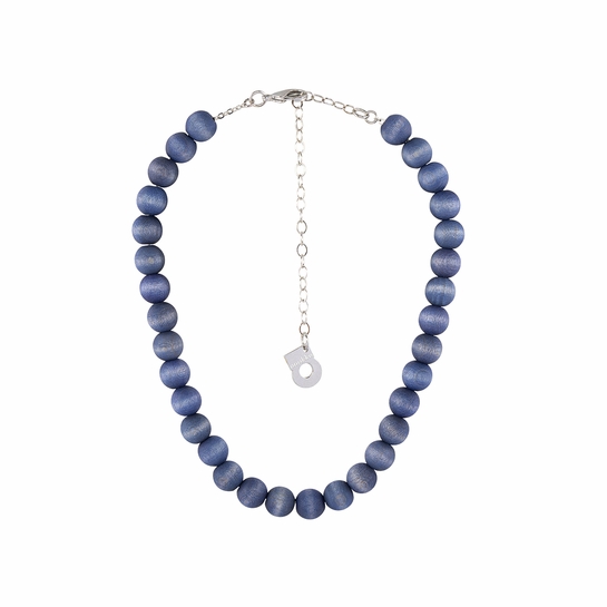 aarikka Sara Blue-Grey Short Necklace