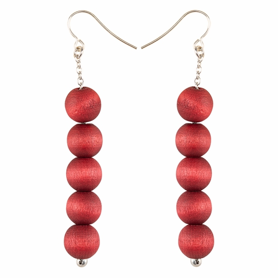 aarikka Sara Wine Red Earrings