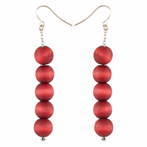 aarikka Sara Wine Red Earrings
