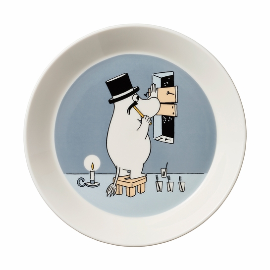 Arabia Moomin Moominpappa Grey Plate