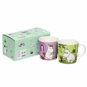 Arabia Moomin Snorkmaiden / Moomintroll Mug Set - 80th Anniversary