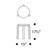 Artek Alvar Aalto Anniversary Stool 60 - Three Legged Stool - Grey
