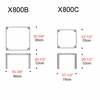 Artek Alvar Aalto - Square Tables - X800B & X800C