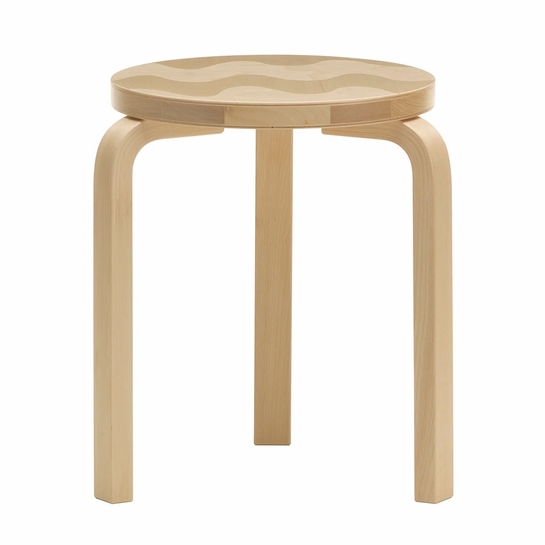 Artek + Marimekko Alvar Aalto Stool 60 Lokki - 90th Anniversary Edition