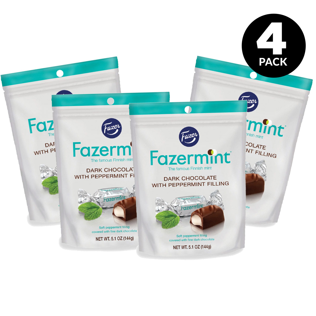 Fazermint Chocolate Creams - 4 Bags - Fazer