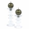 Festivo Metallic Luster Moss Candles - Set of 2