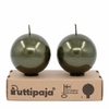 Festivo Metallic Luster Moss Candles - Set of 2