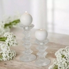Festivo White Ball Candles - Set of 2