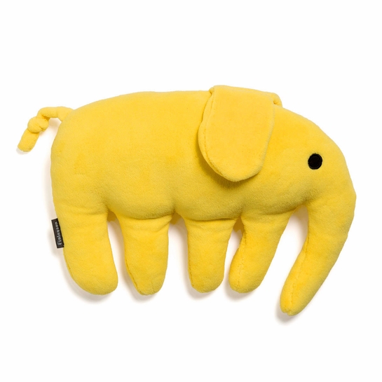 Finlayson Elefantti Yellow Plush Pillow Throw Pillows & Blankets Sale