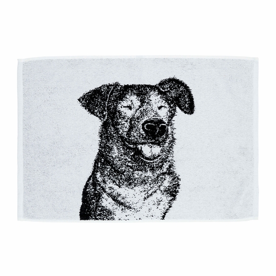 Finlayson Koira Black / White Hand Towel Finlayson Bath Towels