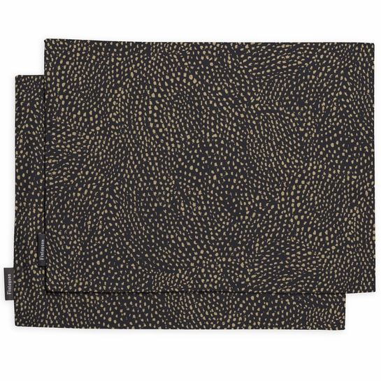Finlayson Kurupuro Black / Gold Placemat Set Placemats