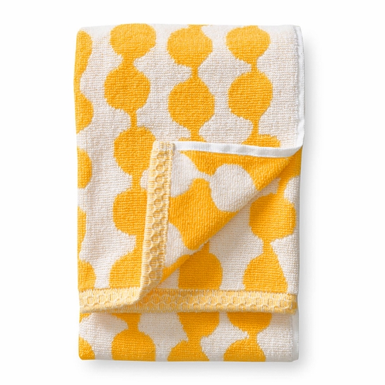 Finlayson Pampula White / Yellow Hand Towel Finlayson Bath Towels