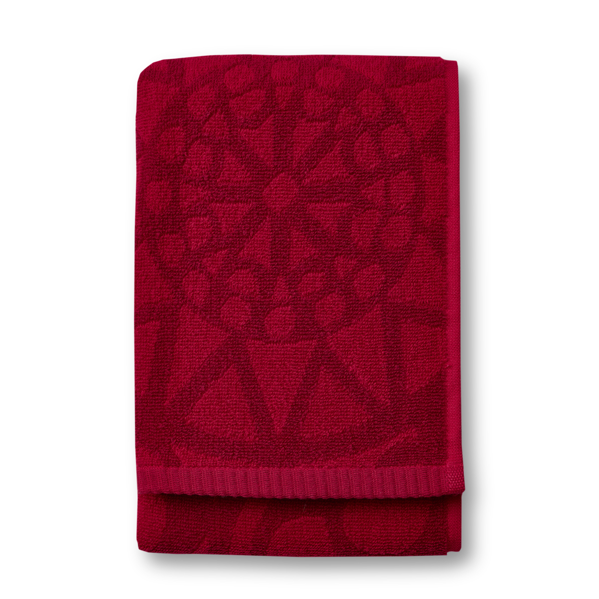 Finlayson Rosette Red Hand Towel Finlayson Bath Towels