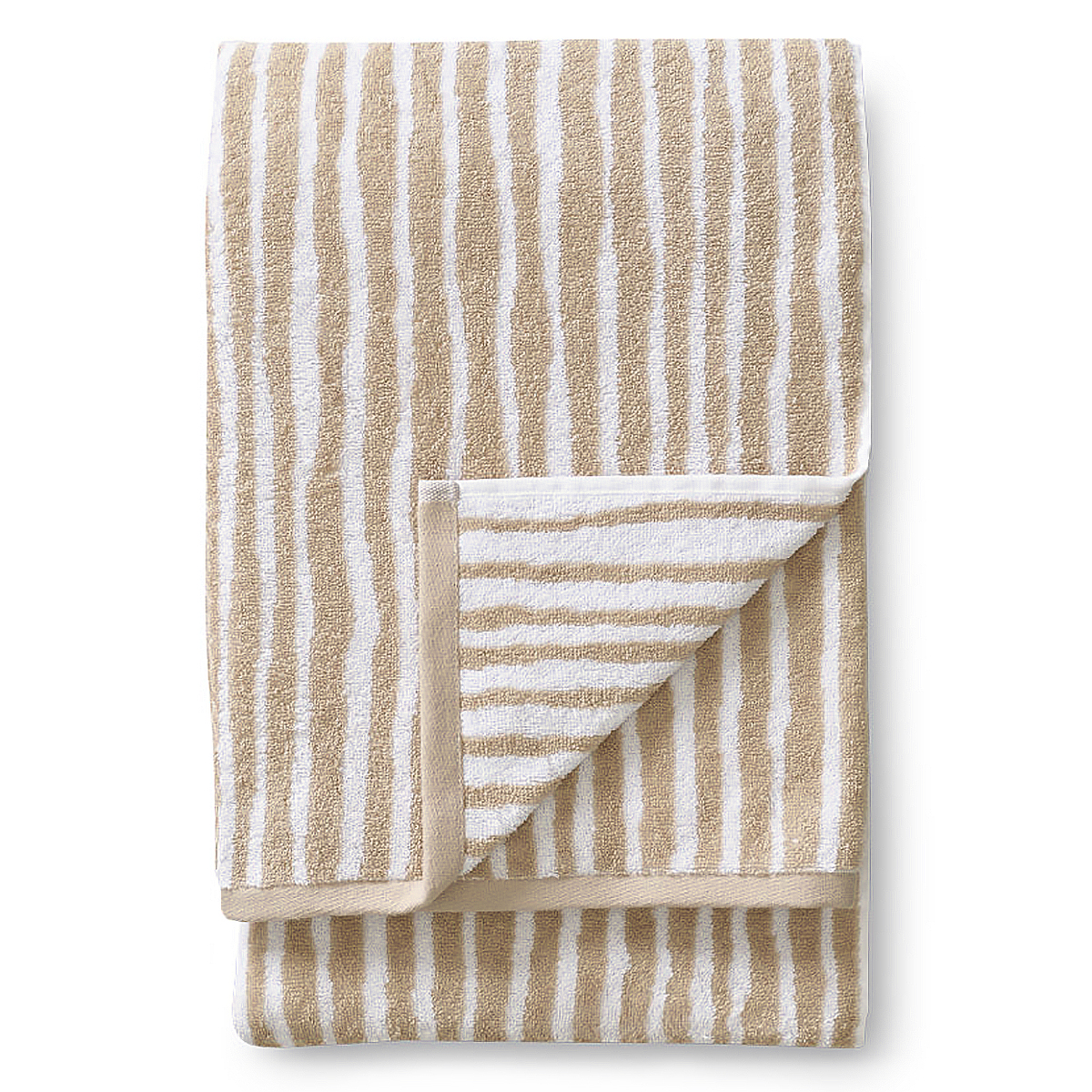 Finlayson Tiuhta Beige / White Bath Sheet Finlayson Bath Towels