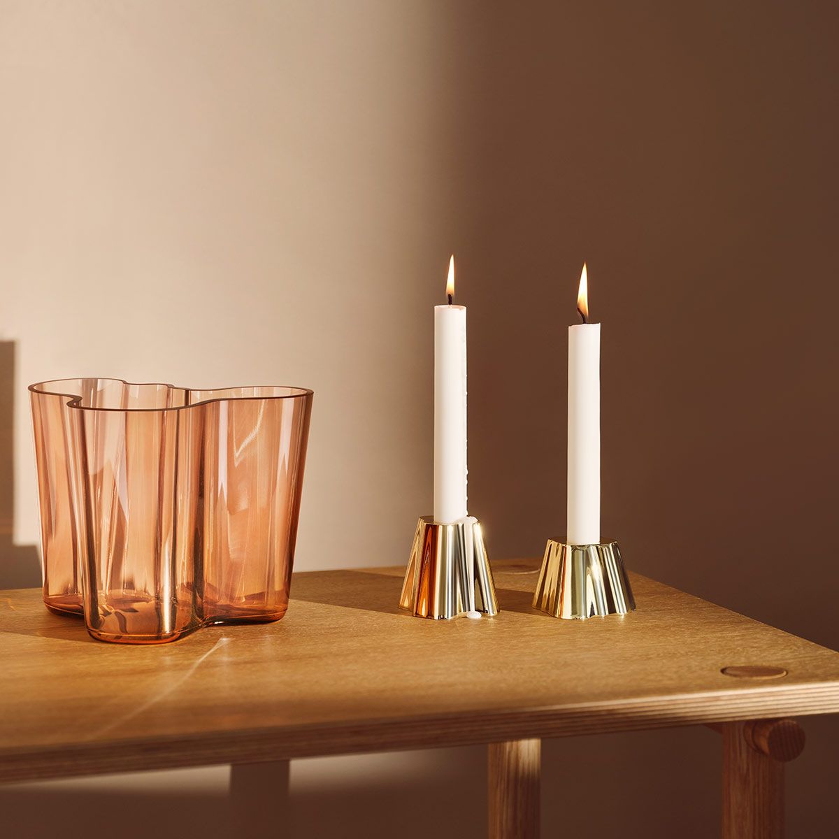 iittala Aalto Brass Candle Holders Set of 2 Great Gifts under 200
