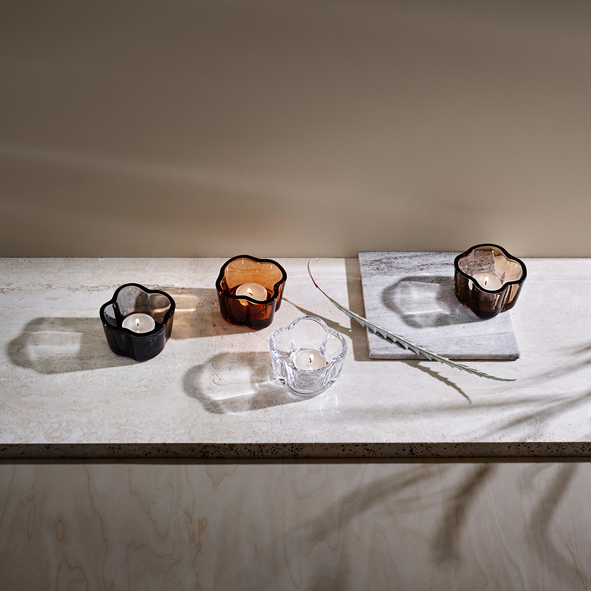 iittala Aalto Clear Candle Holder iittala Candle Holders