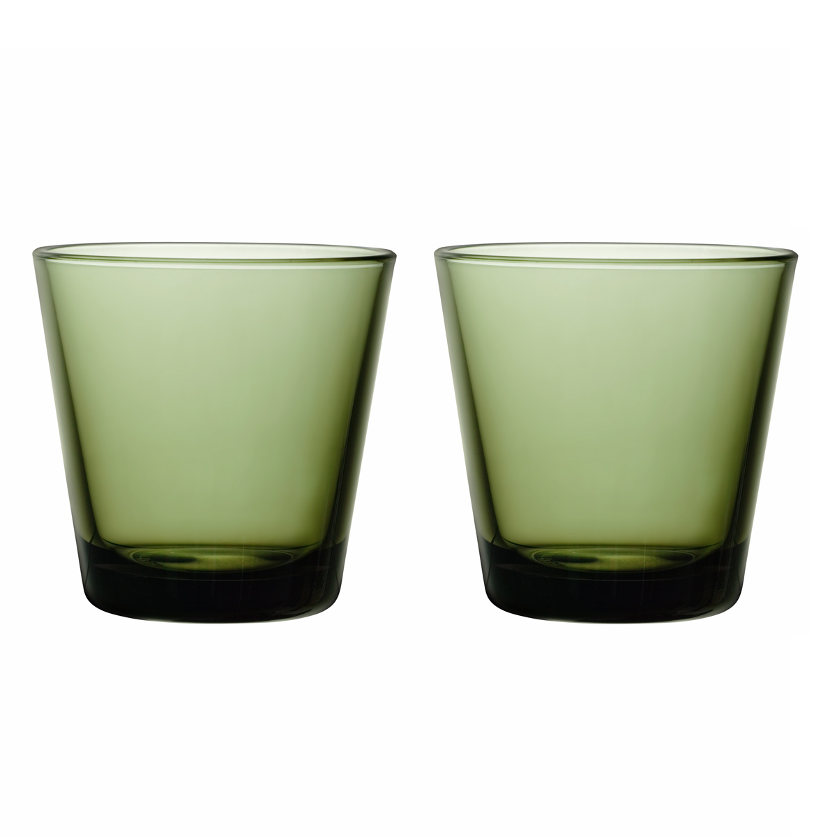 iittala Kartio Moss Green Tumblers Set of 2 iittala Kartio Glassware