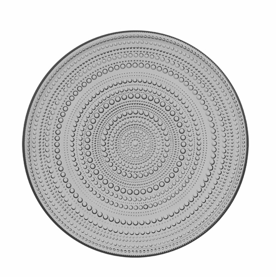 Iittala Kastehelmi Grey Serving Plate