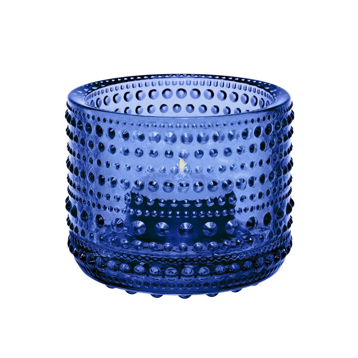 iittala Kastehelmi Ultramarine Blue Candle Holder iittala Candle Holders