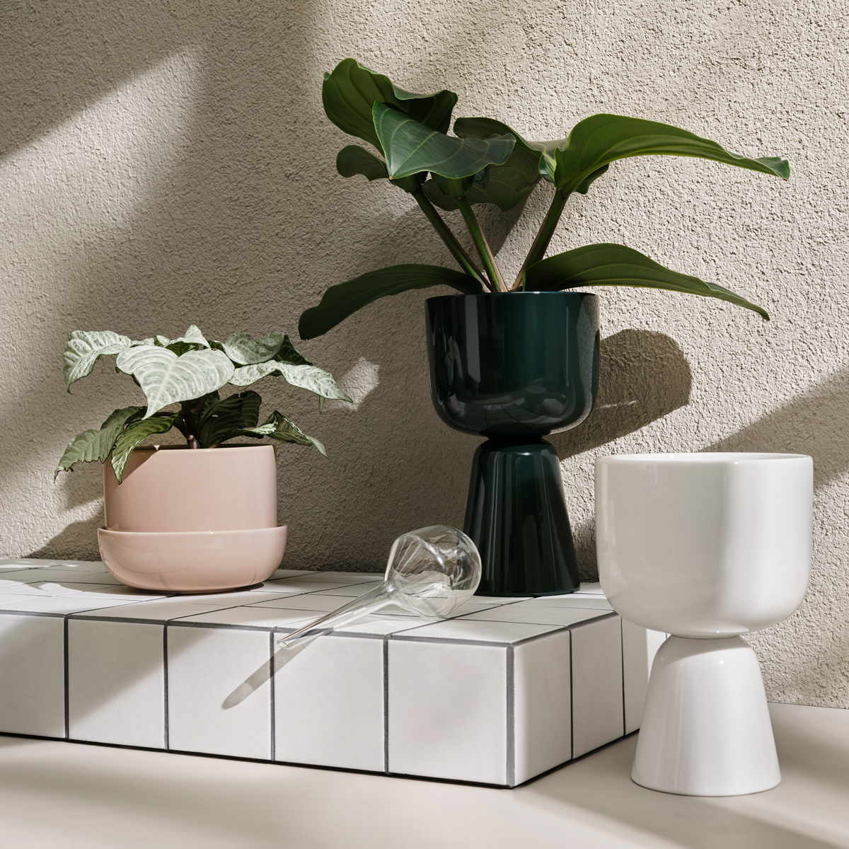 iittala Nappula Beige Plant Pot w/ Saucer Remove Sale Prices Template