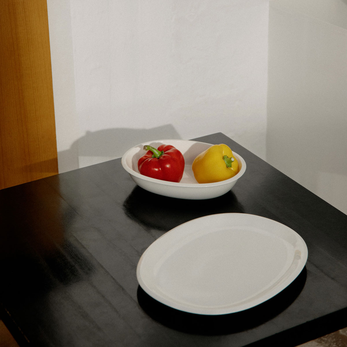 iittala Raami White Oval Serving Bowl iittala Raami Dinnerware