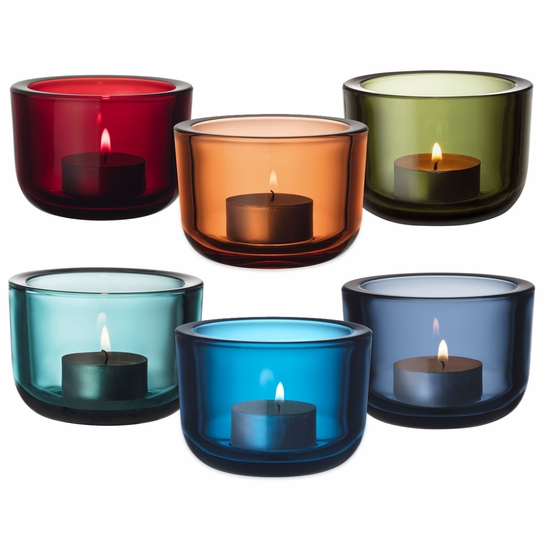 iittala Valkea Color Lover's Candle Holders Set of 6 Finnish Gifts for Her