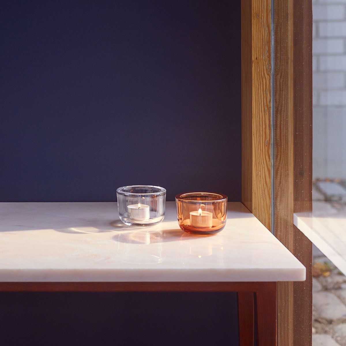 iittala Valkea Seville Orange Tealight Candle Holder Outlet Sale