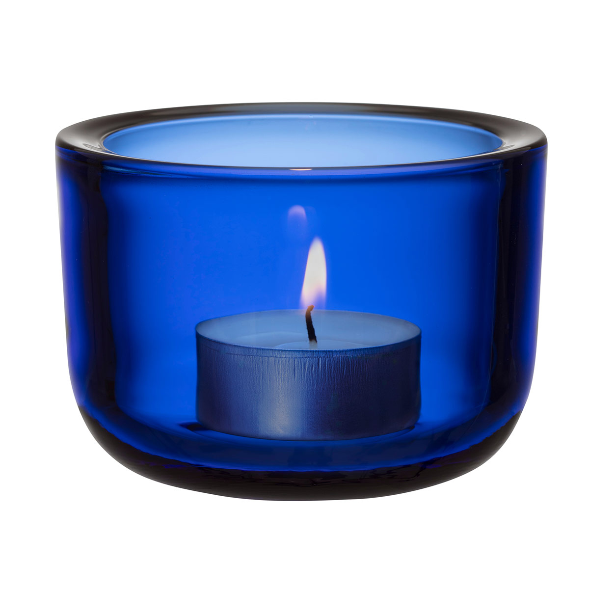 iittala Valkea Ultramarine Blue Candle Holder iittala Candle Holders