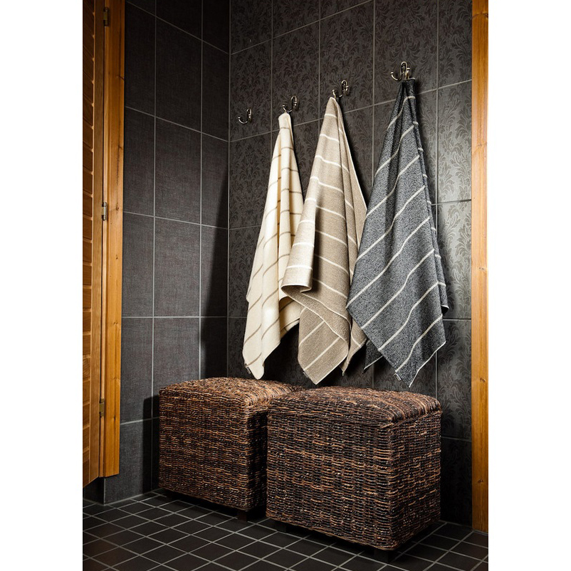 Jokipiin Liituraita Natural Sauna & Bath Towel Made in Finland