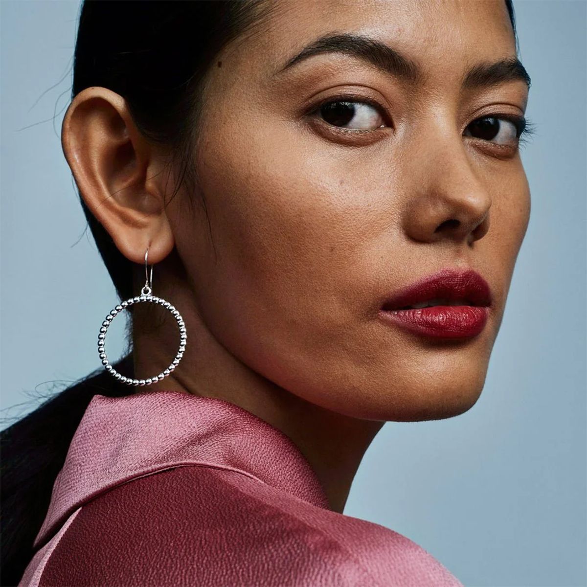 Kalevala Circle of Light Silver Earrings Finnish Valentine's Day Gifts